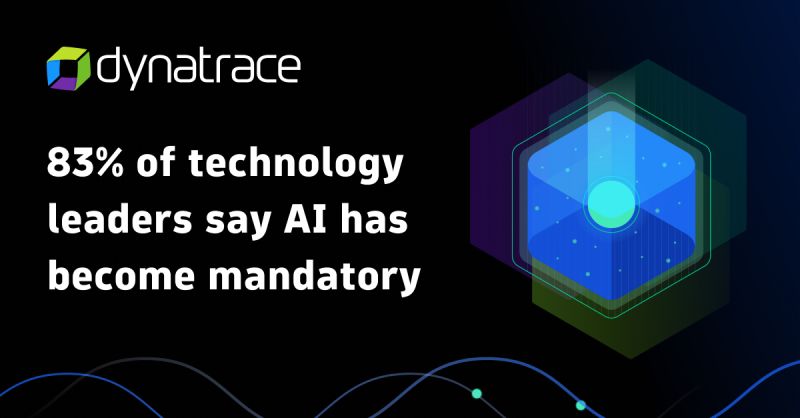 graphic highlights statistic that says 83% of technology leaders recognize AI as mandatory for their operations